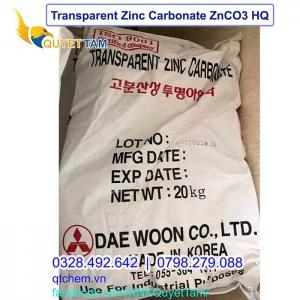 Kẽm trong Transparent Zinc Carbonate ZnCO3 - DAEWOON